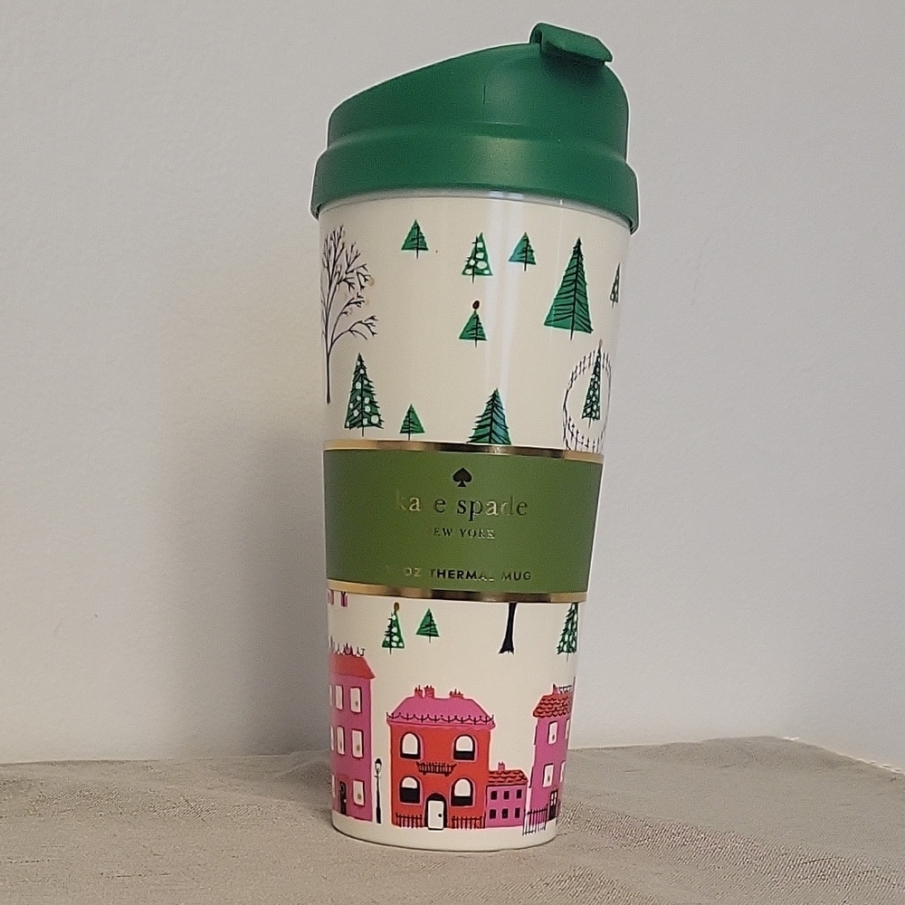 Limited Edition Kate Spade Holiday Village Mug